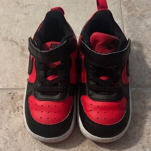Nike Kids Red and Black Sneakers